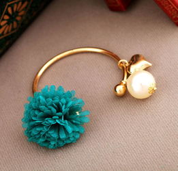 韓國時尚飾品批發 多彩小雛菊鍍金手鐲廠家直銷